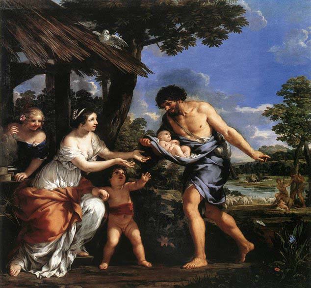 Romulus and Remus Given Shelter by Faustulus